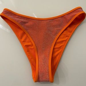 American Eagle orange bikini bottoms small NWT